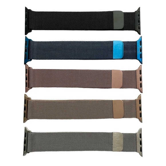 NEW 5 Milanese Loop Band BUNDLE Apple Watch 38/40/41mm Stainless Steel - Picture 1 of 7